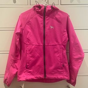 Women’s Pink Black Dog Windbreaker